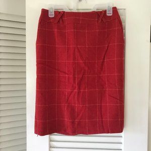 Red and Orange Wool Plaid Mini